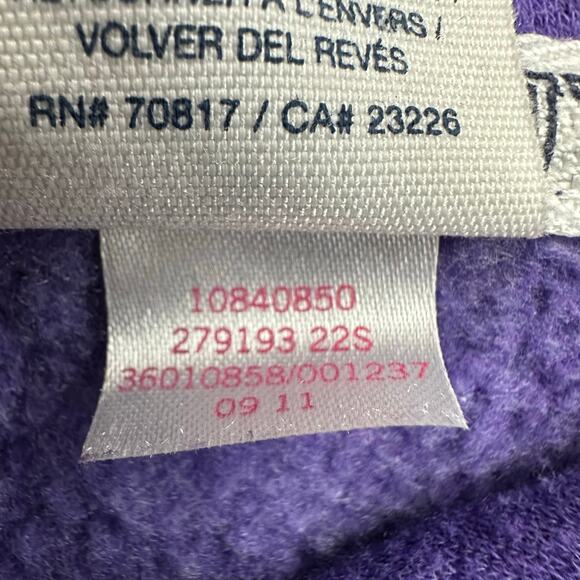 Victoria's Secret PINK Y2K Purple Logo Pullover Hoodie 2011 Soft Casual - Picture 6 of 6